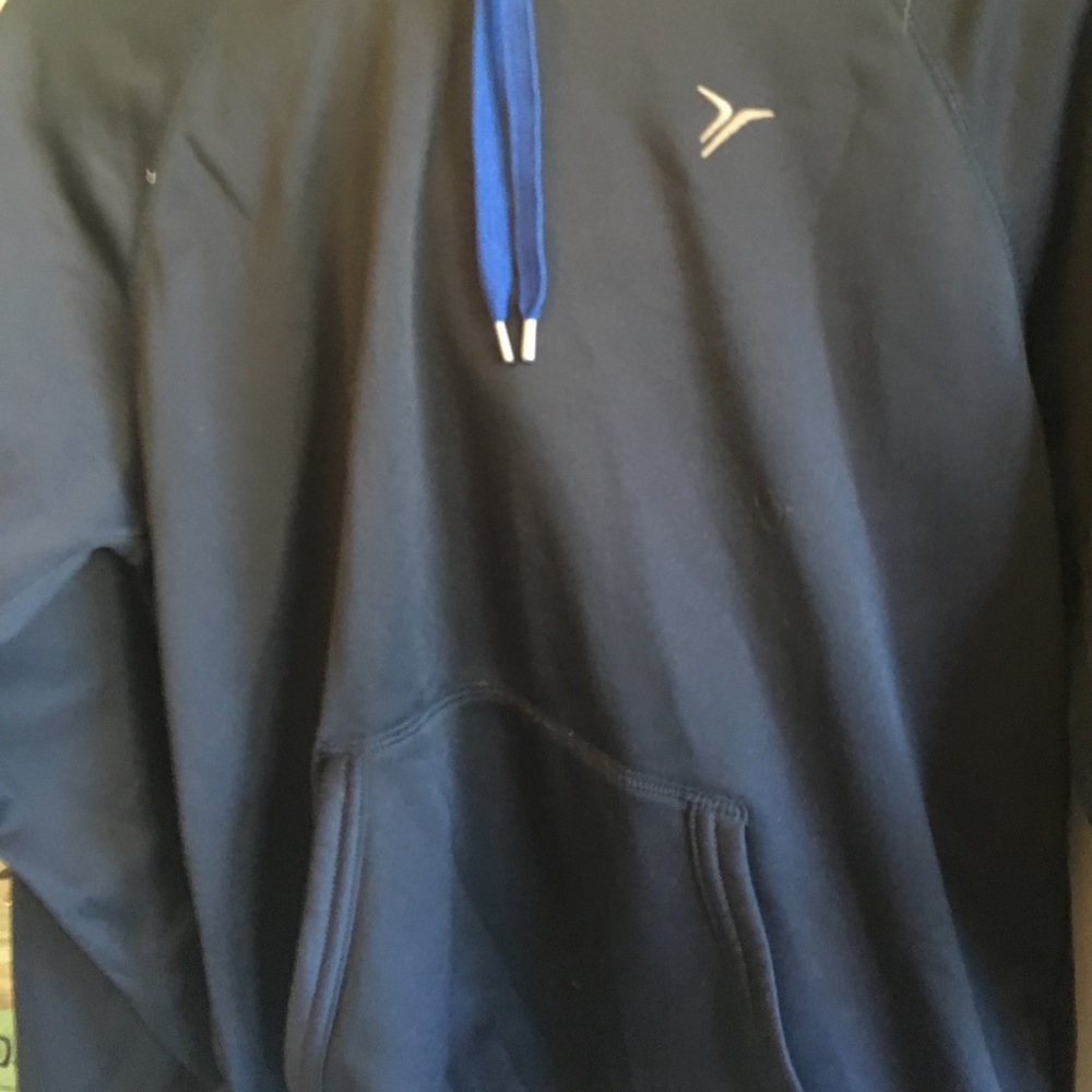 navy hoodie